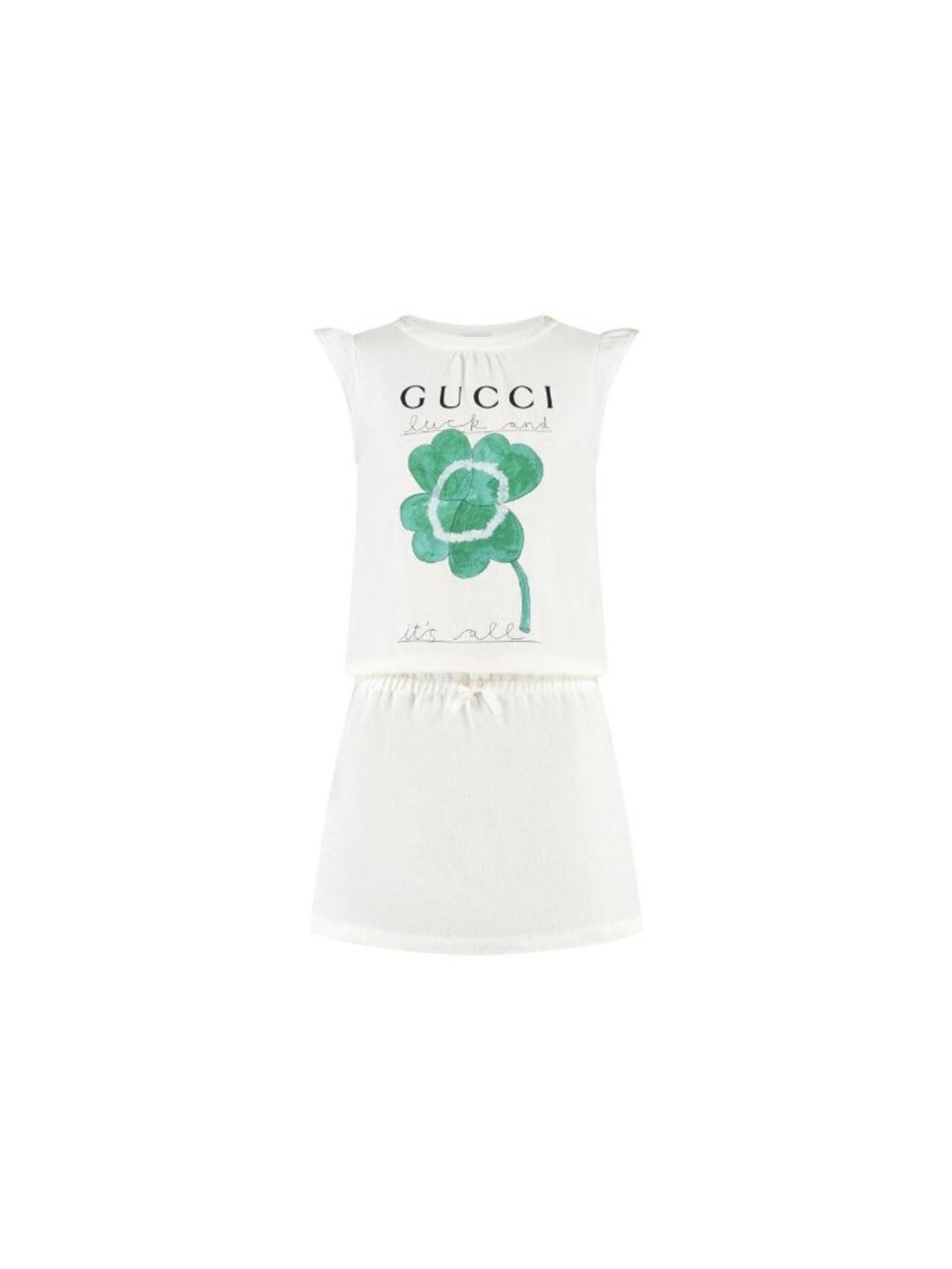 NWT GUCCI Girls Dress Cotton 12 Years Lucy Happiness 100% Authentic